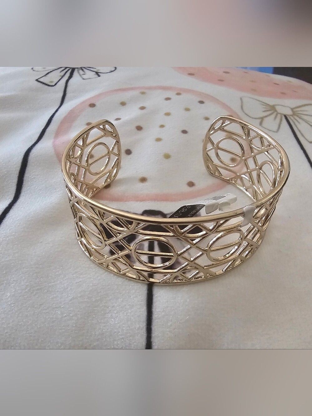 Banana Republic Gold Openwork Cuff Bracelet